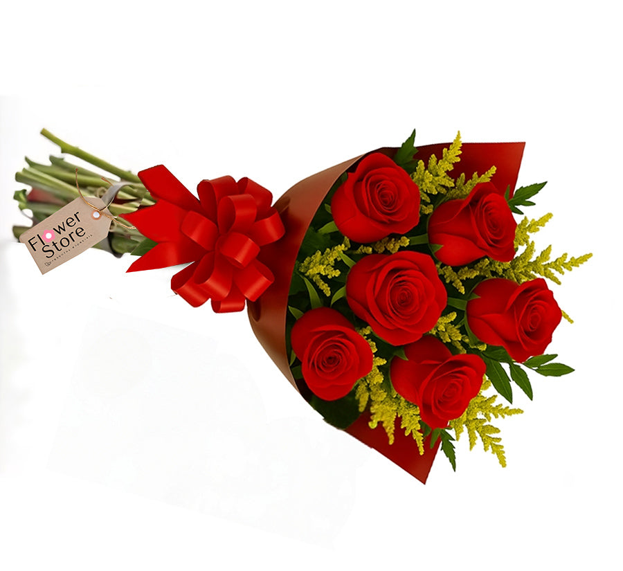 Buquê 12 Rosas Vermelhas Clásico