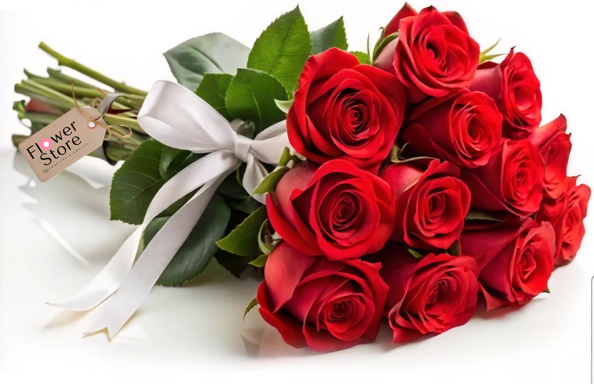 Buquê 12 Rosas Vermelhas Importadas