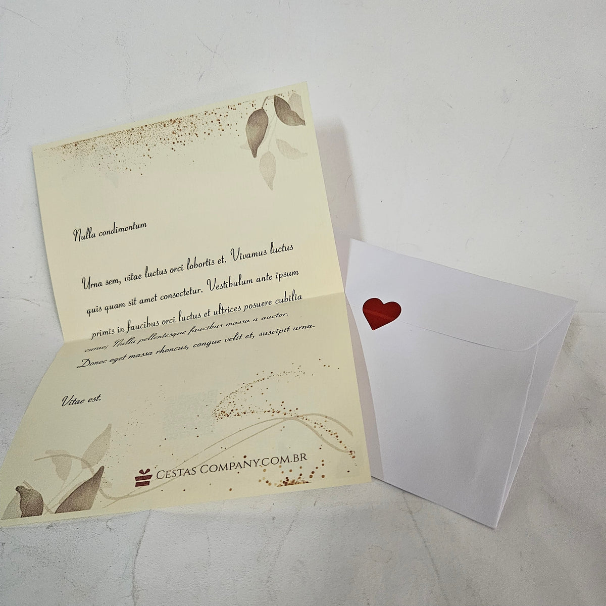 Cartão Personalizado Padrão Flores Já
