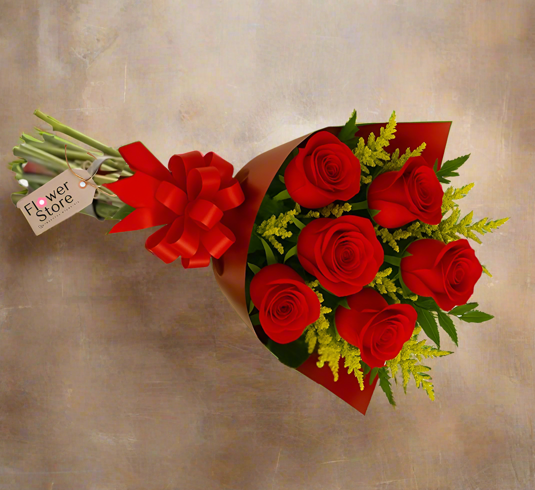 Buquê 12 Rosas Vermelhas Clásico